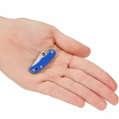 Spyderco BUG G10 BLUE PLAINEDGE - Klappmesser