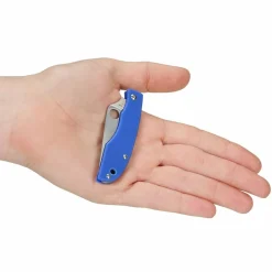 Spyderco GRASSHOPPER G10 BLUE PLAINEDGE - Klappmesser