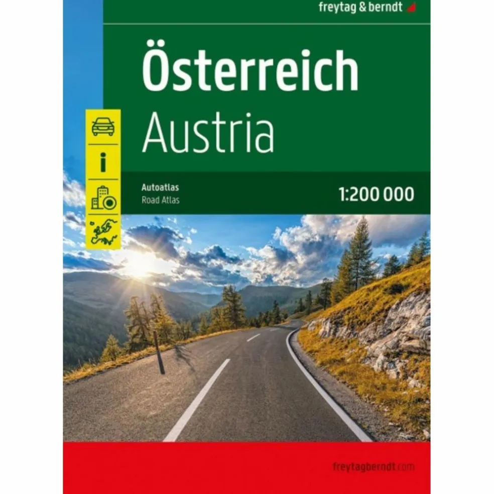 ÖSTERREICH, AUTOATLAS 1:200.000, FREYTAG & BERNDT - Straßenkarte