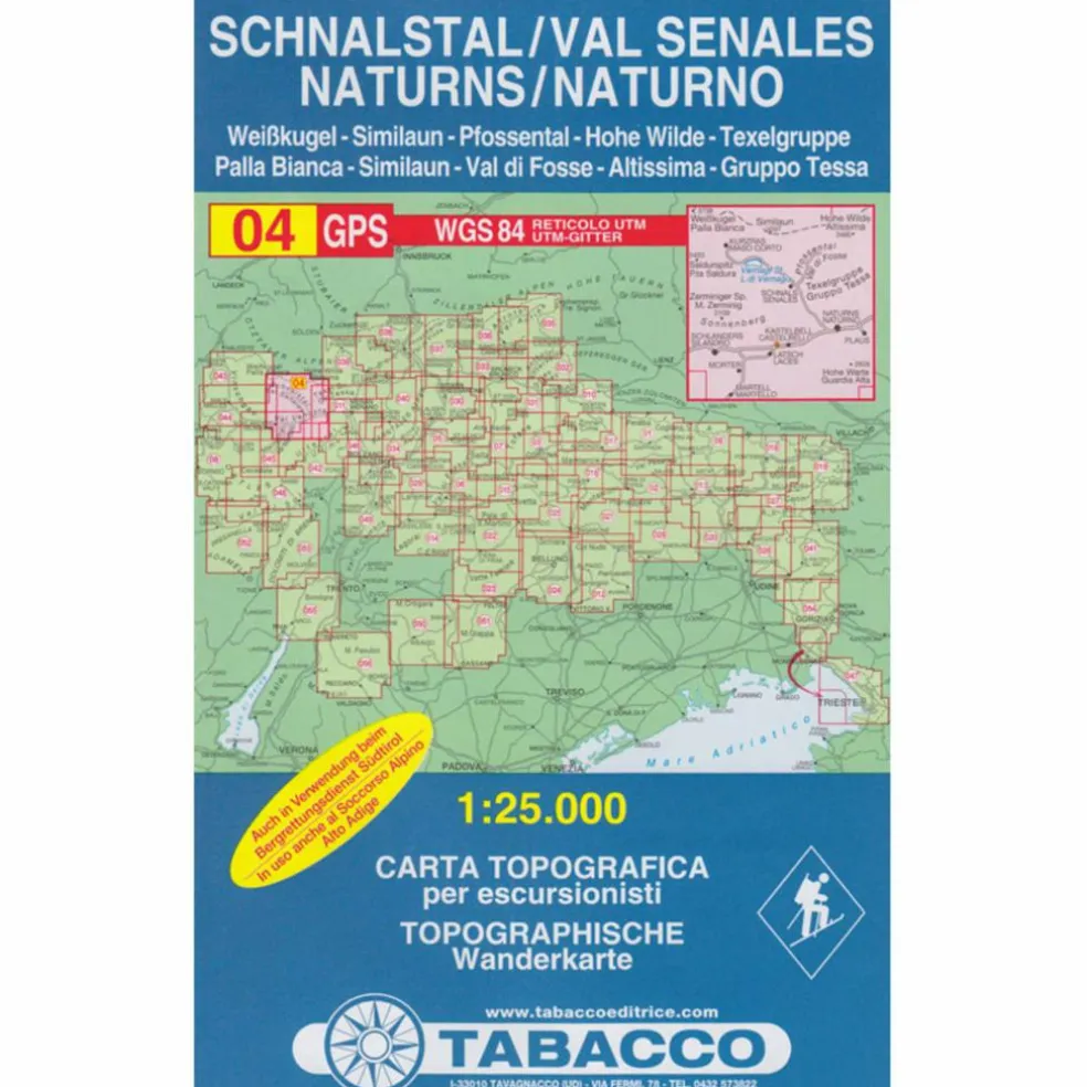 TABACCO 04 SCHNALSTAL - Wanderkarte