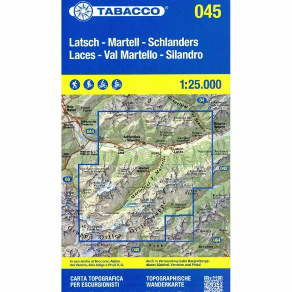 TABACCO WANDERN LATSCH MARTELL 1:25000