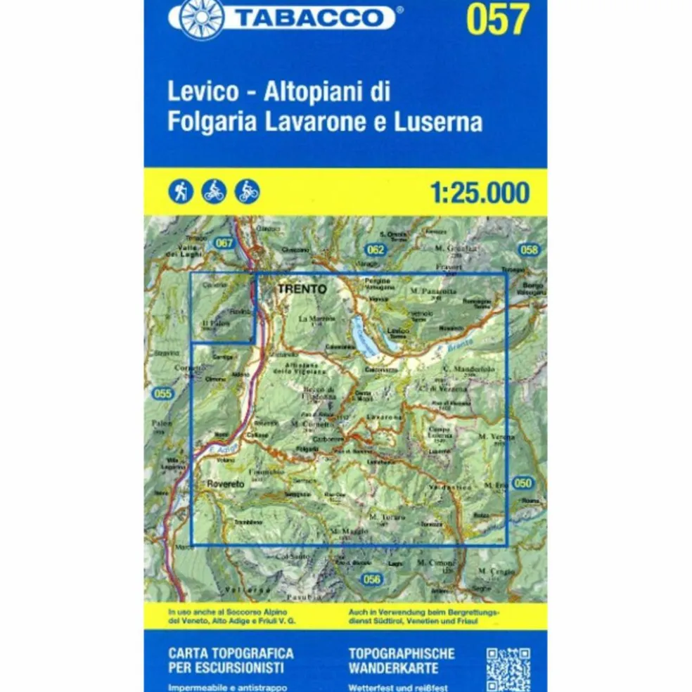 TABACCO WANDERN LEVICO ALTOPIANI 1:25000 - Wanderkarte