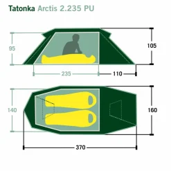 Tatonka ARCTIS 2.235 PU - Tunnelzelt