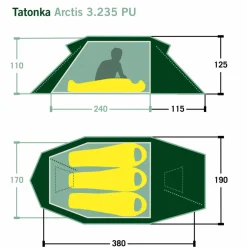 Tatonka ARCTIS 3.235 PU - Tunnelzelt