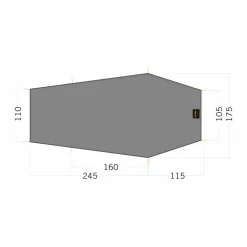 Tatonka FLOOR SHEET LT GARGIA 3 - Zeltplane