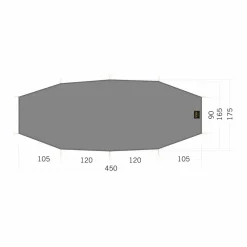 Tatonka FLOOR SHEET LT ROKUA 3 - Zeltplane