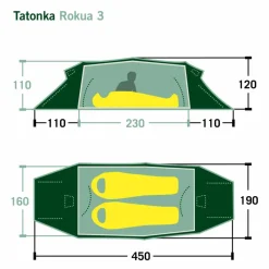 Tatonka ROKUA 3 - Tunnelzelt