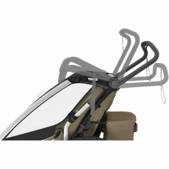 Thule CHARIOT CROSS DOUBLE FADED KHAKI - Fahrradanhänger