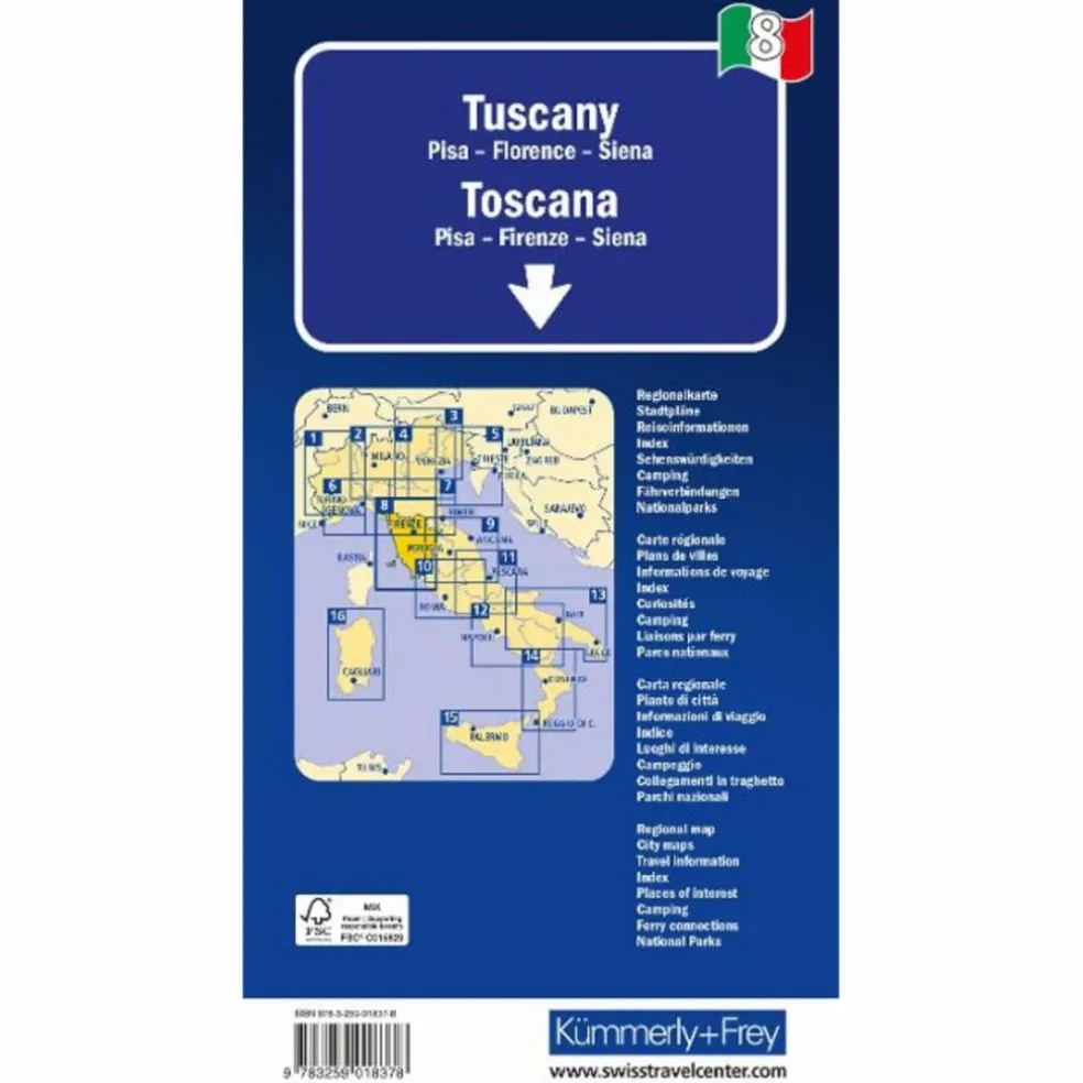 TOSKANA NR. 08 REGIONALSTRASSENKARTE 1:200 000