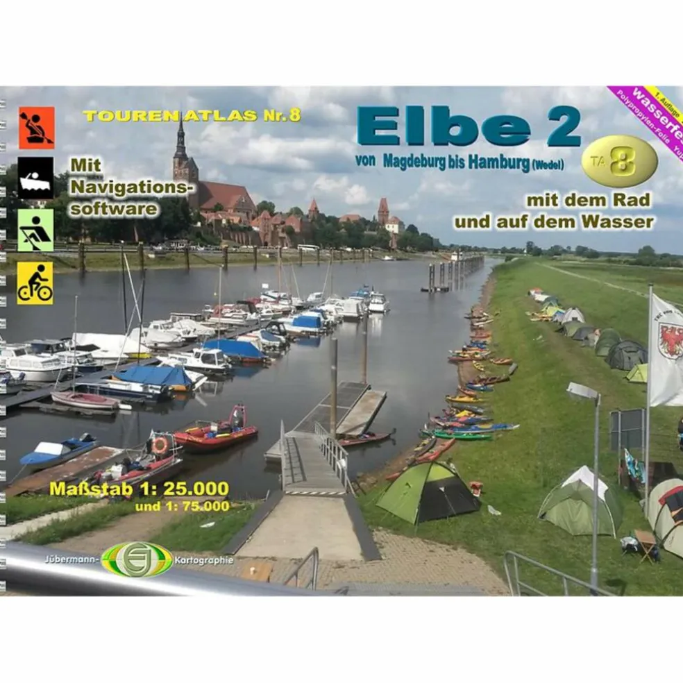 TOURENATLAS TA8 WASSERWANDERN 08 MAGDEBURG-HAMBURG - Reiseführer