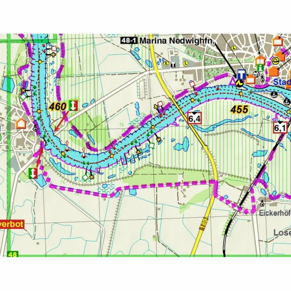 TOURENATLAS TA8 WASSERWANDERN 08 MAGDEBURG-HAMBURG - Reiseführer