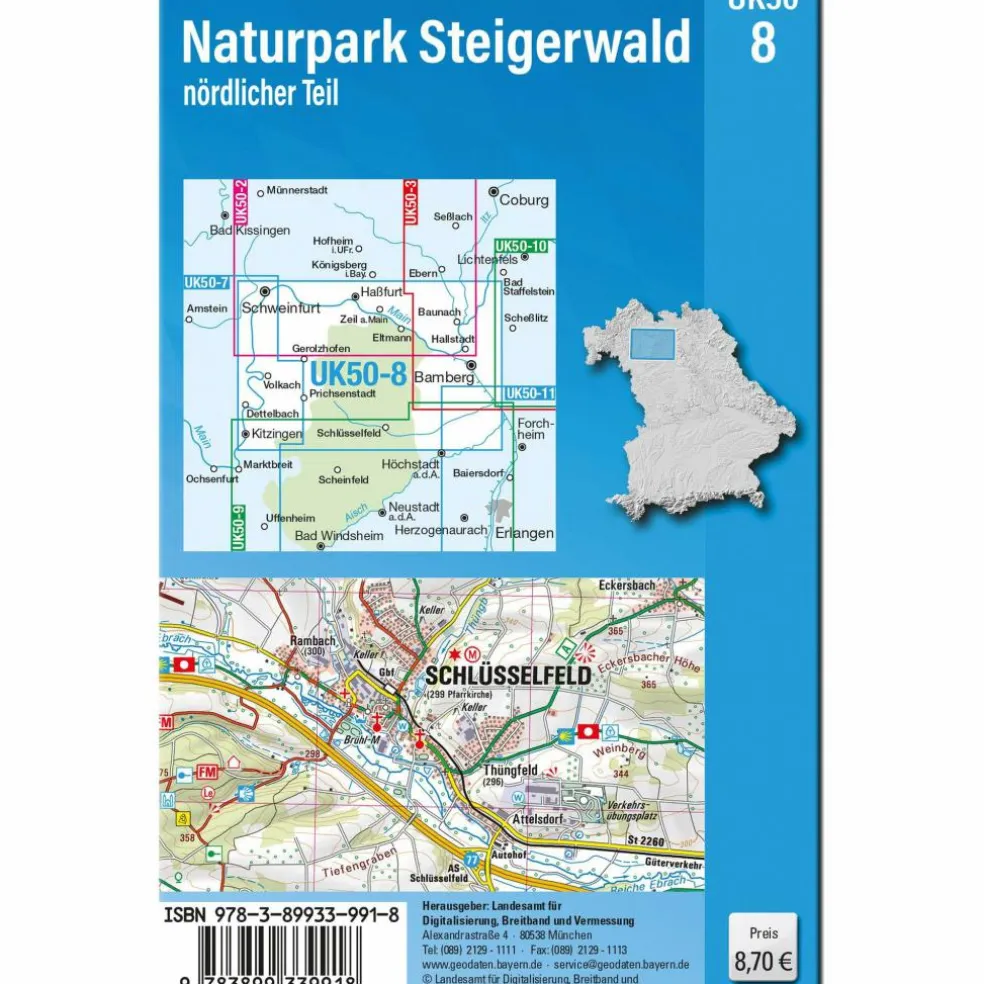 UK50-8 NATURPARK STEIGERWALD, NÖRDLICHER TEIL