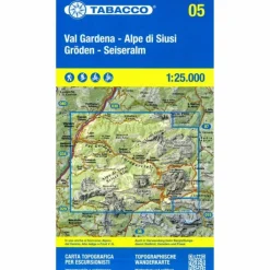 VAL GARDENA- ALPE DI SIUSI- GRÖDEN - SEISERALM 1:25 000