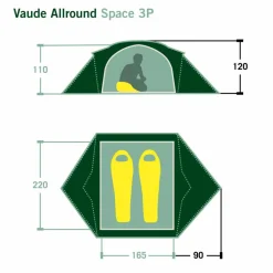 Vaude ALLROUND SPACE 3P - Kuppelzelt
