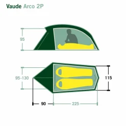 Vaude ARCO 2P - Tunnelzelt