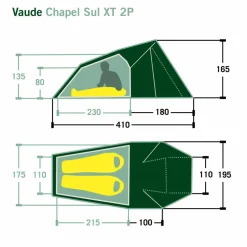 Vaude CHAPEL SUL XT 2P - Tunnelzelt