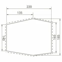 Vaude FP LIZARD SEAMLESS 2-3P - Zeltplane