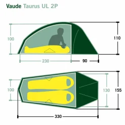Vaude TAURUS UL 2P - Kuppelzelt