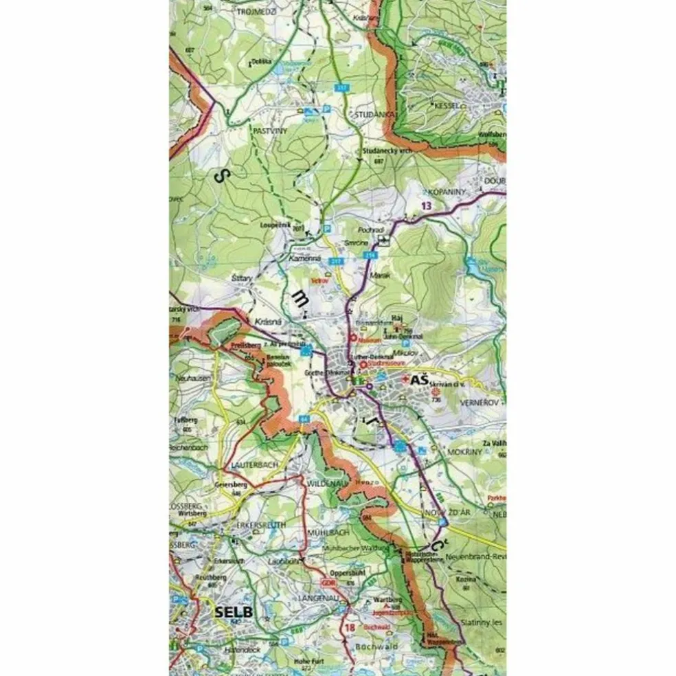 VOGTLAND - HOF - FICHTELGEBIRGE 1 : 70.000 - Fahrradkarte