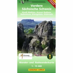 VORDERE SÄCHSICHSCHE SCHWEIZ - Wanderkarte