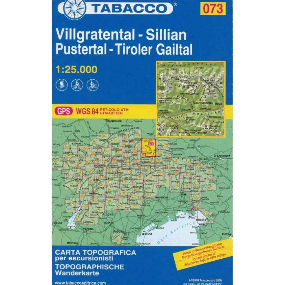WANDERKARTE 73 VILLGRATENTAL-SILLIAN- PU - Wanderkarte