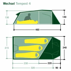 Wechsel TEMPEST 4 - Tunnelzelt
