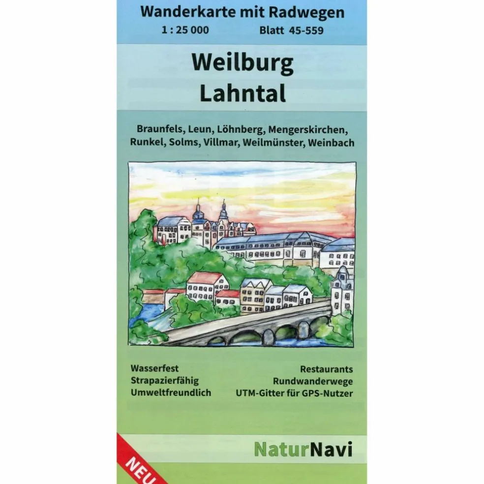 WEILBURG - LAHNTAL 1 : 25 000, BLATT 45- - Wanderkarte