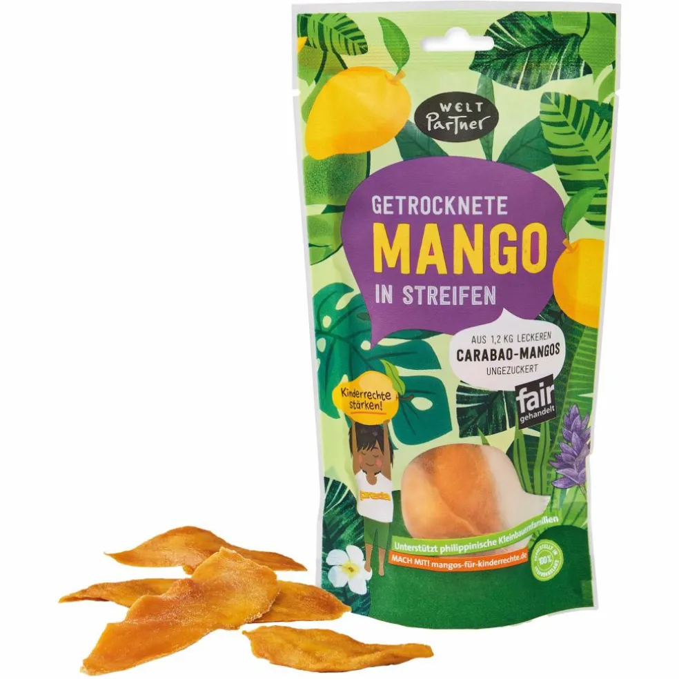 WELTPARTNER MANGOS STREIFEN GETROCKNET UNGEZUCKERT - Trockenfrüchte