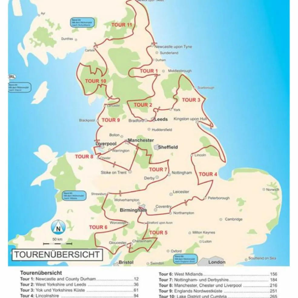 WOMO 02 ENGLAND - DER NORDEN - Reiseführer