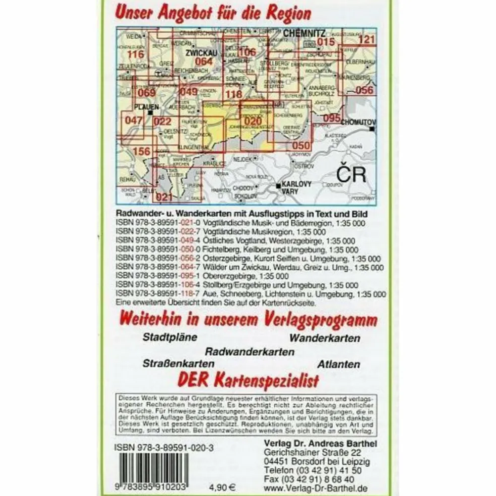 ZENTRALERZGEBIRGE, WESTTEIL 1 : 35 000. - Winterwanderkarte