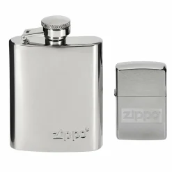 Zippo LIGHTER & FLASK GIFT SET